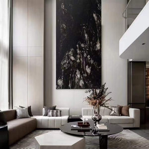 Brilliance Pierre de marbre noir cambrien de luxe haut de gamme Dalle de marbre Cosmicblack Storm - Product Image 2