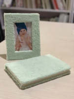 Set Buku Catatan Bingkai Foto Persegi Panjang Kertas Plush Lucu dan Menggemaskan, Desain Kustom - Perlengkapan Kantor/Sekolah/Rumah DIY yang Lembut