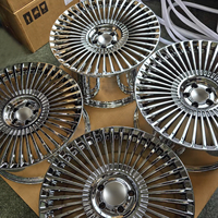Jantes 5x114.3 personnalisées, chromées brillantes, multi-branches, 18-22 pouces, pour Cadillac, BMW, Land Rover, Rolls-Royce, Nissan, Chevrolet