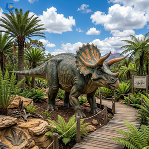 Projet clé en main de dinosaures animatroniques : Conception et planification de parcs à thème professionnels avec Triceratops, et installation mondiale - Product Image 1