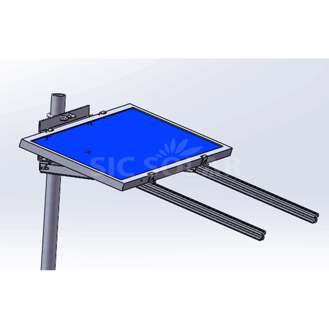 Aluminum Solar Panel Pole Mount Rack Photovoltaics Systems Homeuse Pole Mount Solar