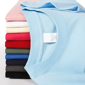 Wholesale High Quality 220G Men's T-shirts Custom Sublimation Mens T Shirt 100% Cotton Blanks Oversized Tshirts