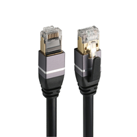 Kabel komunikasi kompatibel Ethernet jaket kabel Cat8 multifungsi bahan PVC kualitas tinggi