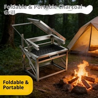 Barbecue automatique rotatif pour la maison et le jardin, four à griller surélevé et épaissi, température constante, idéal pour le camping en extérieur