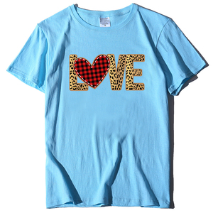 Best Sell Love Printing <strong>Tshirts</strong> <strong>Funny</strong> Summer Short Sleeve Fashion Baggy Clothes Ladies Cotton Tee Crew Neck Woman's <strong>Tshirt</strong> - Product Image 4