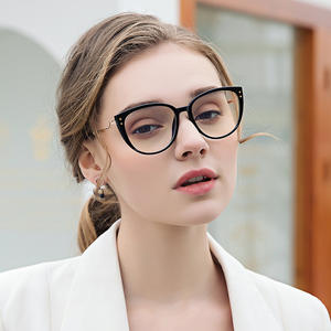 กรอบแว่นตา Cat Eye รุ่น 87044 วัสดุ TR90 แบบเต็มกรอบ ป้องกันแสงสีฟ้า สำหรับผู้หญิง สไตล์ยุโรป - Product Image 2