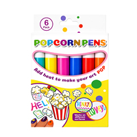 Nouveautés Stylo Magique Popcorn pour Enfants, Marqueurs 3D Gonflés pour Dessins Créatifs, Fabrication de Cartes, Activités Ludiques, Stylo à Bulles DIY