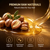 Huile d'Argan Bio 2-en-1 : Réparation Capillaire, Hydratation et Parfum Herbal Essentiel avec Ingrédients Purs pour Usage Domestique