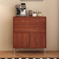 Commode moderne en bois massif à 7 tiroirs, armoire de rangement contemporaine, montage facile pour chambre d'hôtel, salon