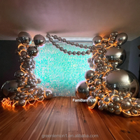 Tente gonflable décorative en PVC pour événements commerciaux et boule miroir brillante géante festive Greenlemon GL-003