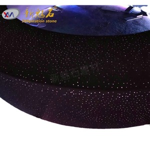 New Stone Building Materials Round Translucent <b>Cement</b> Bench With Tree Pit XMS006 Custom Starry Sky Prefabricated Concrete - Product Image 4