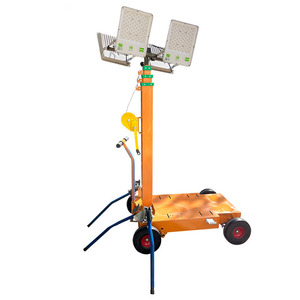 Outdoor Night Lighting Trolley 100W 200W 300W Lifting 4 Meters 5M 6M High <strong>Generator</strong> Mobile Portable <strong>Light</strong> <strong>Tower</strong> - Product Image 3