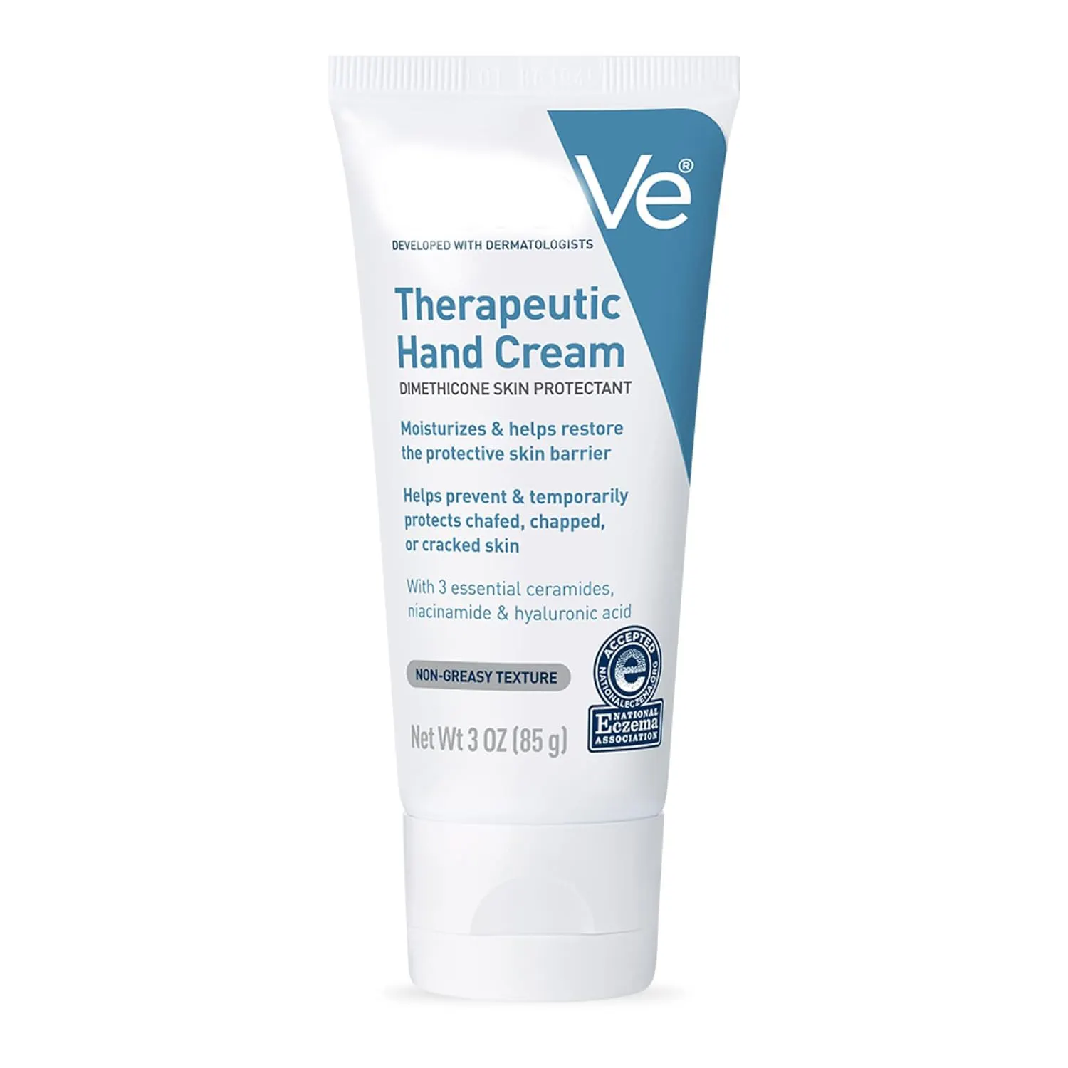 Therapeutische Handcrème Voor Droge Gebarsten Handen Met Hyaluronzuur En Niacinamide | Geurvrij 3 Ounce