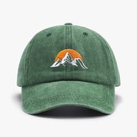Nueva Gorra de Béisbol Unisex Modelo Transfronterizo para Hombre, Estilo Vintage Lavado y Desgastado, 100% Poliéster, 6 Paneles Curvos, Cuatro Estaciones
