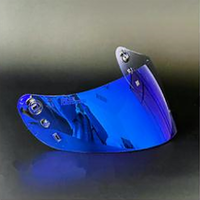 Double lentille de vente chaude pour le bouclier facial de viseur de visionneuse d'optique d'icône pour des casques de moto