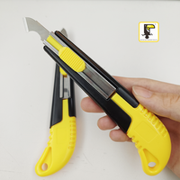 Couteau à lame rétractable avec crochet de sécurité, lame en acier inoxydable, durable pour la découpe de plaques acryliques, couteau de découpe professionnel