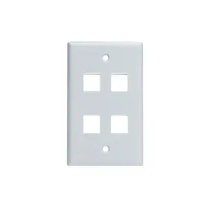 Placa de parede tipo RJ11 RJ45 Keystone para 4 gangs US