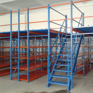 Rayonnage de stockage Rayonnage de stockage d'entrepôt à usage intensif Rayonnage au deuxième étage Supports de plancher en mezzanine Support de plate-forme de stockage en acier - Product Image 5