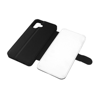 Sarung kulit sublimasi Samsung, dompet lipat kulit PU kosong Transfer panas DIY untuk Galaxy A55/A35/A25/A06/A05S/A15
