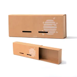 Hochwertige rechteckige Papier verpackung aus Hart karton Schiebe schublade Geschenk box für Socken Unterwäsche