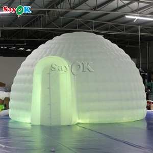 Aufblasbares Zelt Luft kuppel angepasst im Freien billig aufblasbares Party zelt Iglu <span class=keywords><strong>Dome</strong></span> aufblasbares Jurten zelt - Product Image 2