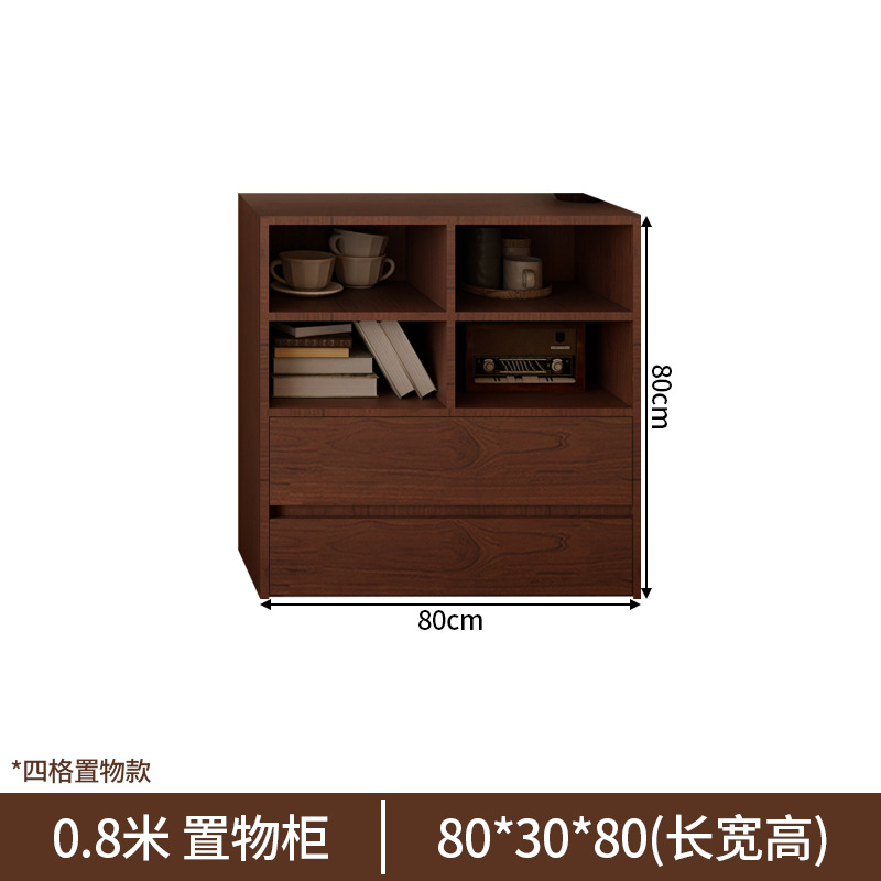 0.8-meter double drawer chest D