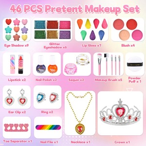 Kit <span class=keywords><strong>de</strong></span> <span class=keywords><strong>maquillage</strong></span> EPT Princess, ensemble complet <span class=keywords><strong>en</strong></span> plastique, fabrication <span class=keywords><strong>de</strong></span> bracelets <span class=keywords><strong>en</strong></span> perles DIY, jeu <span class=keywords><strong>de</strong></span> cosmétiques, jouet pour filles, enfants - Product Image 3