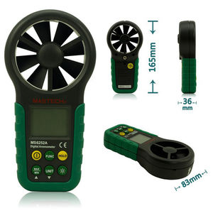 Anémomètre numérique MASTECH MS6252A, compteur de vitesse du vent, testeur d'humidité de la température ambiante avec interface USB - Product Image 6