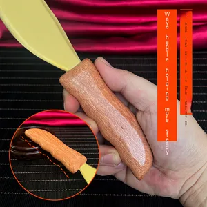 Impugnatura in legno puro ottone raschiatura per tutto il corpo massaggio tigre talismano rame pietra bianca in rame piastra <span class=keywords><strong>spalla</strong></span> <span class=keywords><strong>collo</strong></span> indietro - Product Image 3