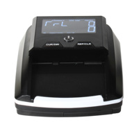 Détecteur de billets contrefaits forgés avec écran LCD noir