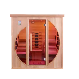 Hot Selling High Quality Solid Wood Home 2 Person Luxury Sauna Far Infrared Sauna Room