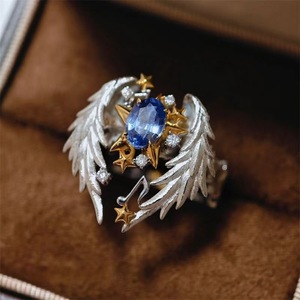 Ensemble <span class=keywords><strong>de</strong></span> bagues en alliage serties <span class=keywords><strong>de</strong></span> diamants, ailes d'ange <span class=keywords><strong>gardien</strong></span> mystiques, cadeau d'anniversaire, cadeau <span class=keywords><strong>de</strong></span> mariage, pour <span class=keywords><strong>couple</strong></span>, pour lui et pour elle, tendance - Product Image 3