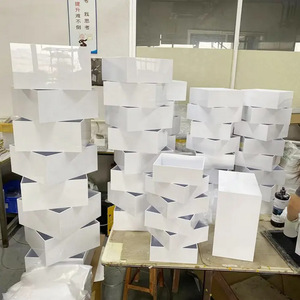 Wedding Banquet <strong>Display</strong> Stand White Buffet <strong>Acrylic</strong> Food <strong>Display</strong> Stand <strong>Cube</strong> Buffet Food - Product Image 4