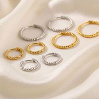 Harga Pabrik Anting Hoop Twist Perak Sterling 925 Berlapis Emas 18K Grosir untuk Pasokan Pengecer