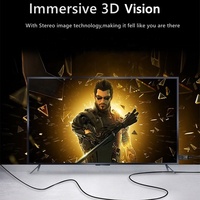 Kabel DP Berpelindung Kepang Promo Panas 8K 60Hz 4K 144Hz Berlapis Emas Male to Male untuk Monitor Proyektor Komputer