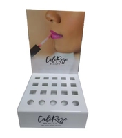 Présentoir cosmétique acrylique personnalisé avec grilles