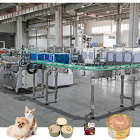 Ligne de mise en conserve de canettes en plastique à prix d'usine LWT Machine de remplissage automatique Machine d'emballage de boîtes de conserve pour chats Ligne de production