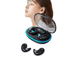 Meilleures ventes transfrontalières : Écouteurs de sommeil X55, design mini, appels sans douleur, son de haute qualité, autonomie de 8 heures en veille (Bluetooth 5.3)