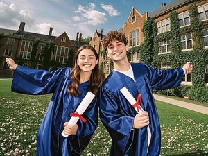 Robe de Cérémonie de Remise des Diplômes 2026 Bleu Royal Brillant avec Toque pour Adulte – Robe de Remise des Diplômes ou Robe de Remise des Diplômes Universitaire - Product Image 5