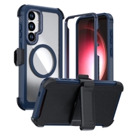 Étui de protection intégrale 360° antichoc robuste et résistant avec coque magnétique pour Samsung Galaxy S25 Plus