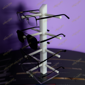 Mesa lechosa personalizable al por mayor, diseño original, mesa con revestimiento de piedra blanca leche de tres capas, soporte de exhibición para gafas - Product Image 1