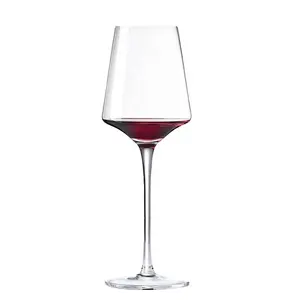 水晶酒杯，带茎，用于饮用红白赤霞珠葡萄酒作为礼物