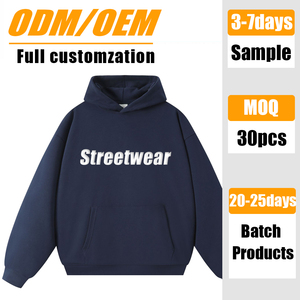 Sweat-shirt à capuche pour homme en molleton de coton lourd 400 GSM, vierge, de haute qualité, surdimensionné, personnalisable avec logo, vente en gros - Product Image 1