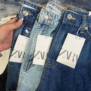 Jeans Cargo de Pierna Recta de Alta Calidad para Mujer, Corte Holgado, Casual, Denim, Estilo Retro, Lavado, Largo Completo, Venta al por Mayor Directa de Fábrica - Product Image 6