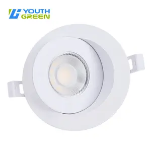 J-box ile 4 inç LED 3CCT Gimbal Downlight, anti-parlama olmayan titreşimsiz flicker popo3000 K/4000K/5000K seçilebilir ES/FCC/FCC