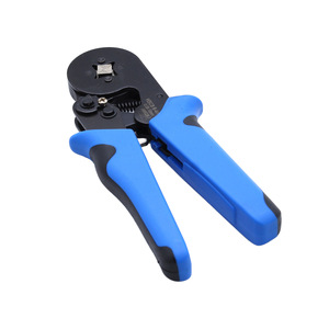 HSC8 Cold Press Terminal Crimping <b>Pliers</b> 6-4A European Style Tubular Terminal Block Industrial Grade Blue Handle - Product Image 2