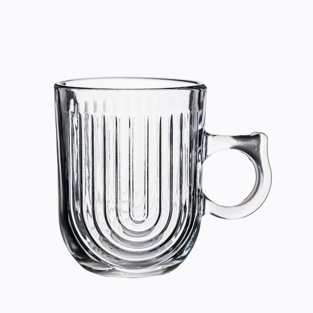 XC High Quality Hot Selling Clear Glass Cup with Handle for Coffee Tea or Juice Party Drinking Reusable