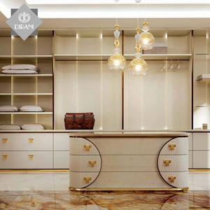 Nuovo design di lusso a piedi in <span class=keywords><strong>armadio</strong></span> mobili <span class=keywords><strong>armadio</strong></span> design modulare laminato pannello in legno massiccio camera da letto guardaroba moderno - Product Image 3