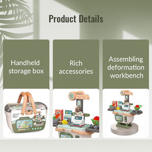 Ensemble de 41 jouets de supermarché avec panier, caisse enregistreuse, jeu de simulation, jeu de rôle, cadeau éducatif pour enfants, certifié EN71 - Product Image 4