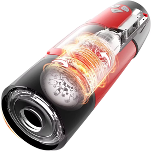 Máquina Sexual de Pistón Manos Libres con <span class=keywords><strong>Vagina</strong></span> de Goma para Hombres Vaso Masturbador Masculino Telescópico Giratorio Automático con Succión y Vibración - Product Image 1